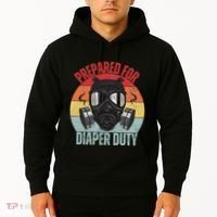 Funny New Dad Prepared For Diaper Duty Daddy Diaper Duty Hoodie thumb 2