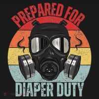 Funny New Dad Prepared For Diaper Duty Daddy Diaper Duty Sweatshirt thumb 3
