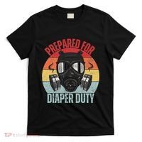 Funny New Dad Prepared For Diaper Duty Daddy Diaper Duty T-Shirt thumb 0