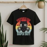 Funny New Dad Prepared For Diaper Duty Daddy Diaper Duty T-Shirt thumb 2