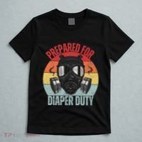 Funny New Dad Prepared For Diaper Duty Daddy Diaper Duty T-Shirt thumb 5