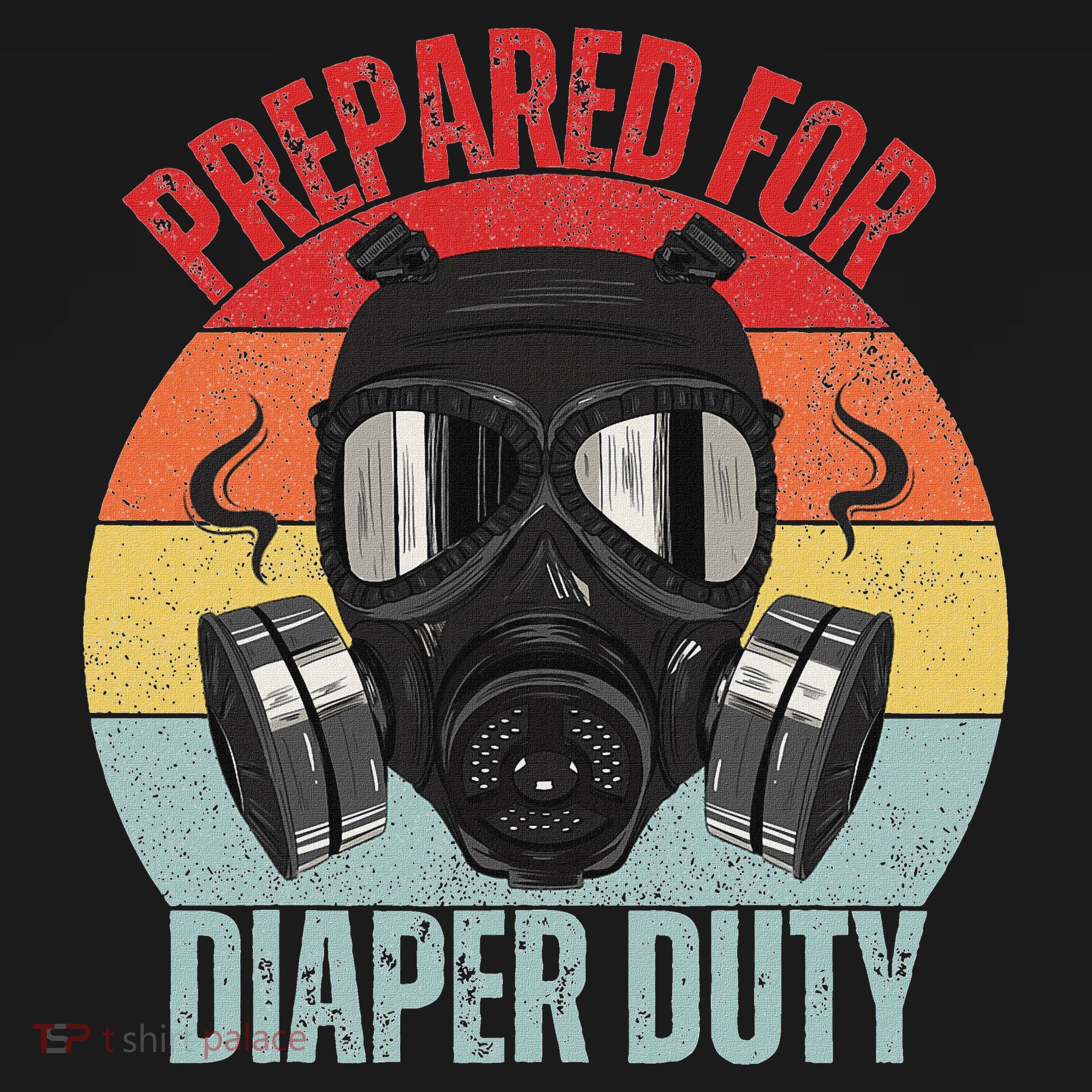 Funny New Dad Prepared For Diaper Duty Daddy Diaper Duty T-Shirt