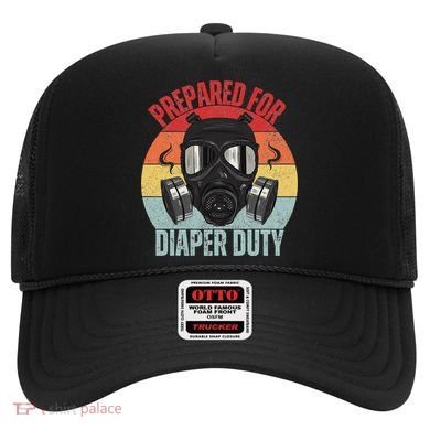 Funny New Dad Prepared For Diaper Duty Daddy Diaper Duty Hat