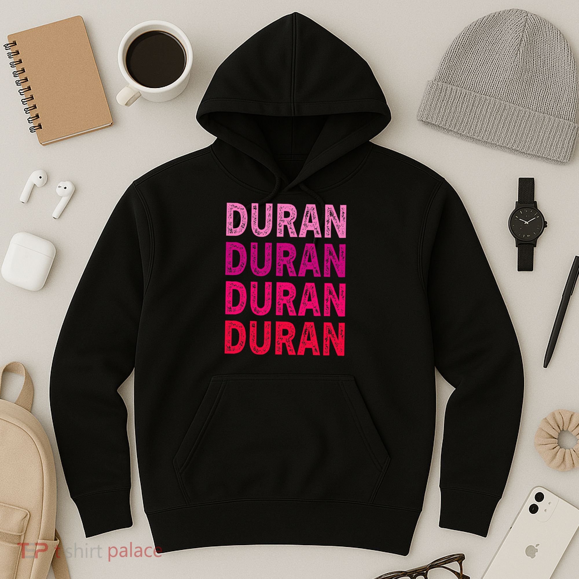 First Name Duran I Love Duran Hoodie