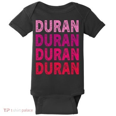 First Name Duran I Love Duran Baby Bodysuit