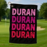 First Name Duran I Love Duran Golf Towel thumb 1