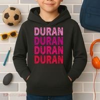 First Name Duran I Love Duran Kids Hoodie thumb 2