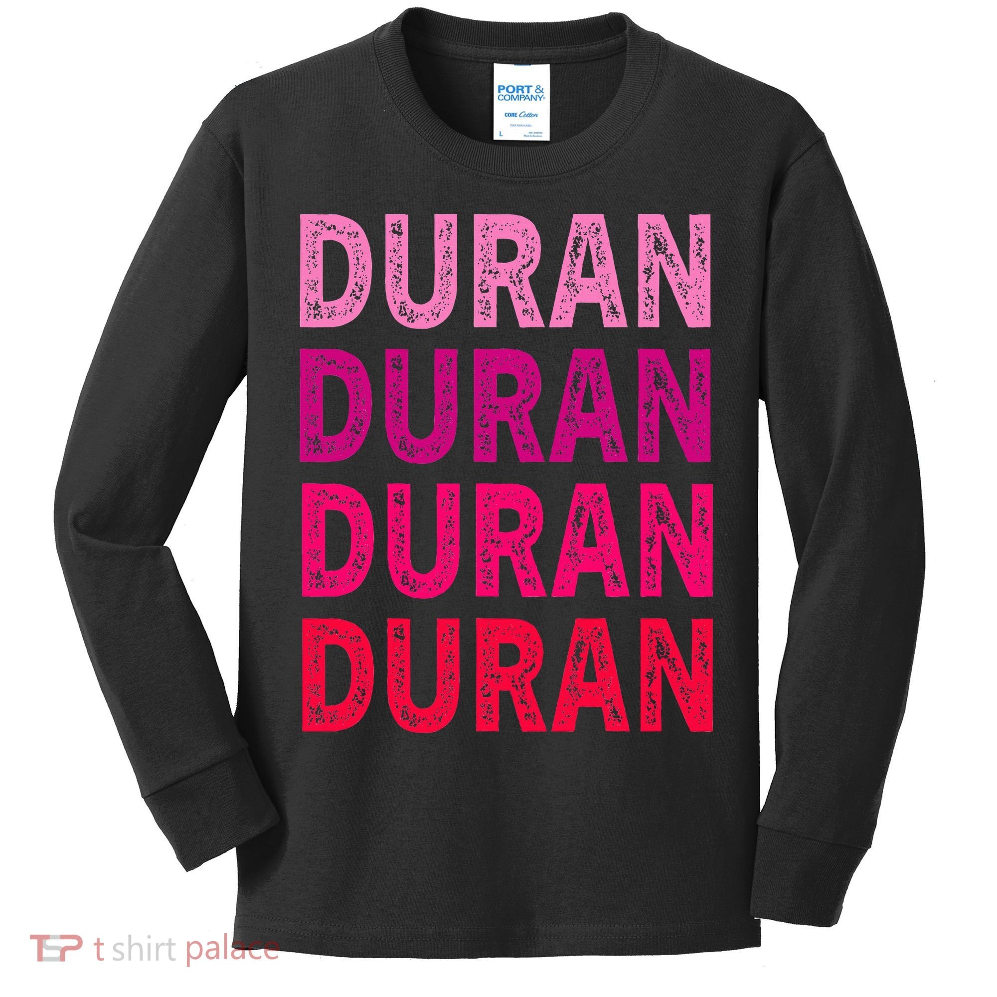 First Name Duran I Love Duran Kids Long Sleeve Shirt