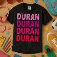First Name Duran I Love Duran Kids T-Shirt thumb 3