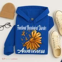 Functional Neurological Disorder Awareness Fnd Related Orang Gift Hoodie thumb 4