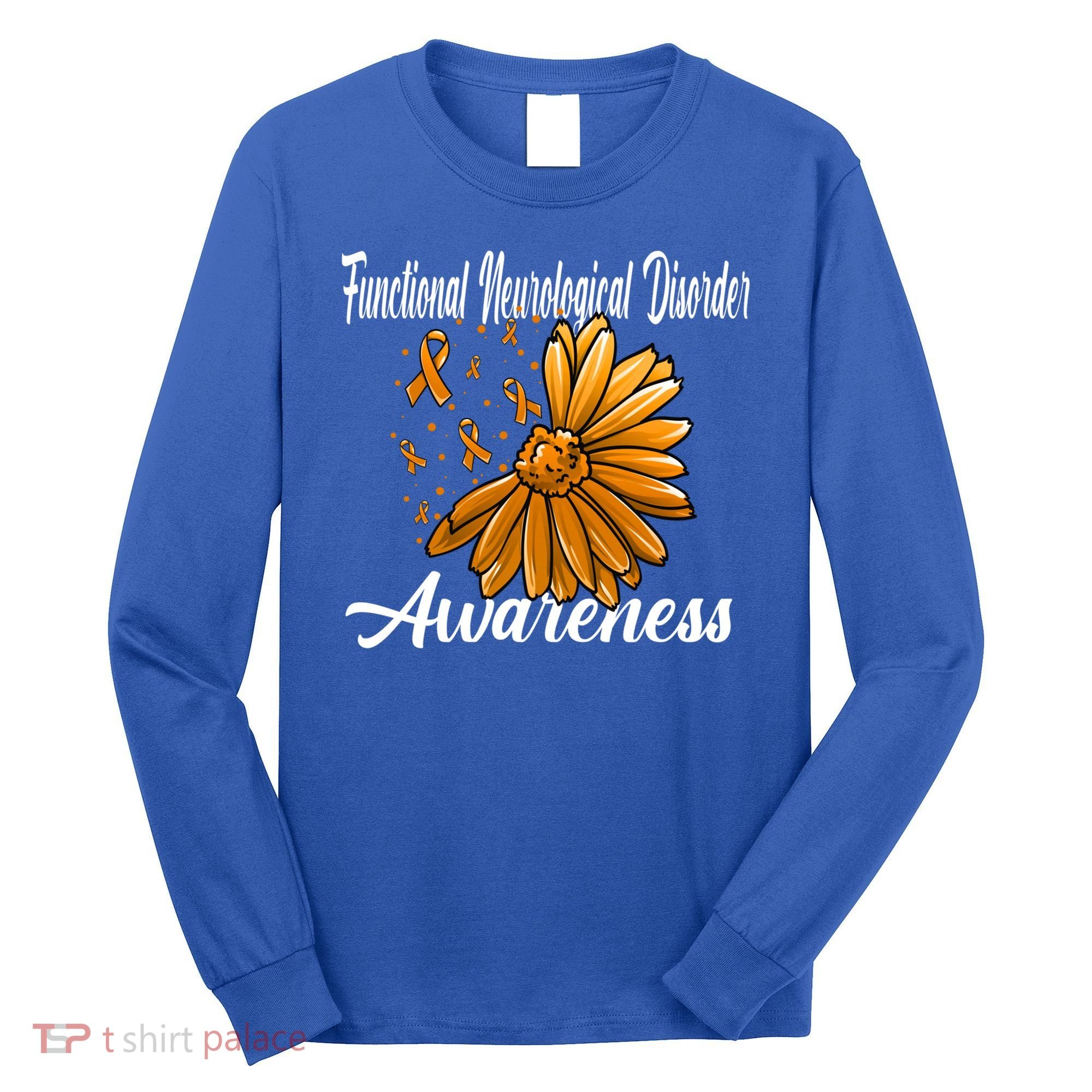 Functional Neurological Disorder Awareness Fnd Related Orang Gift Long Sleeve Shirt