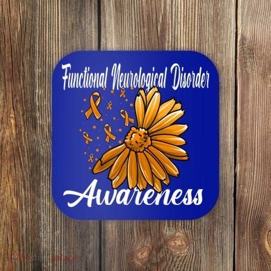 Functional Neurological Disorder Awareness Fnd Related Orang Gift Coaster
