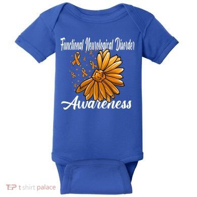 Functional Neurological Disorder Awareness Fnd Related Orang Gift Baby Bodysuit