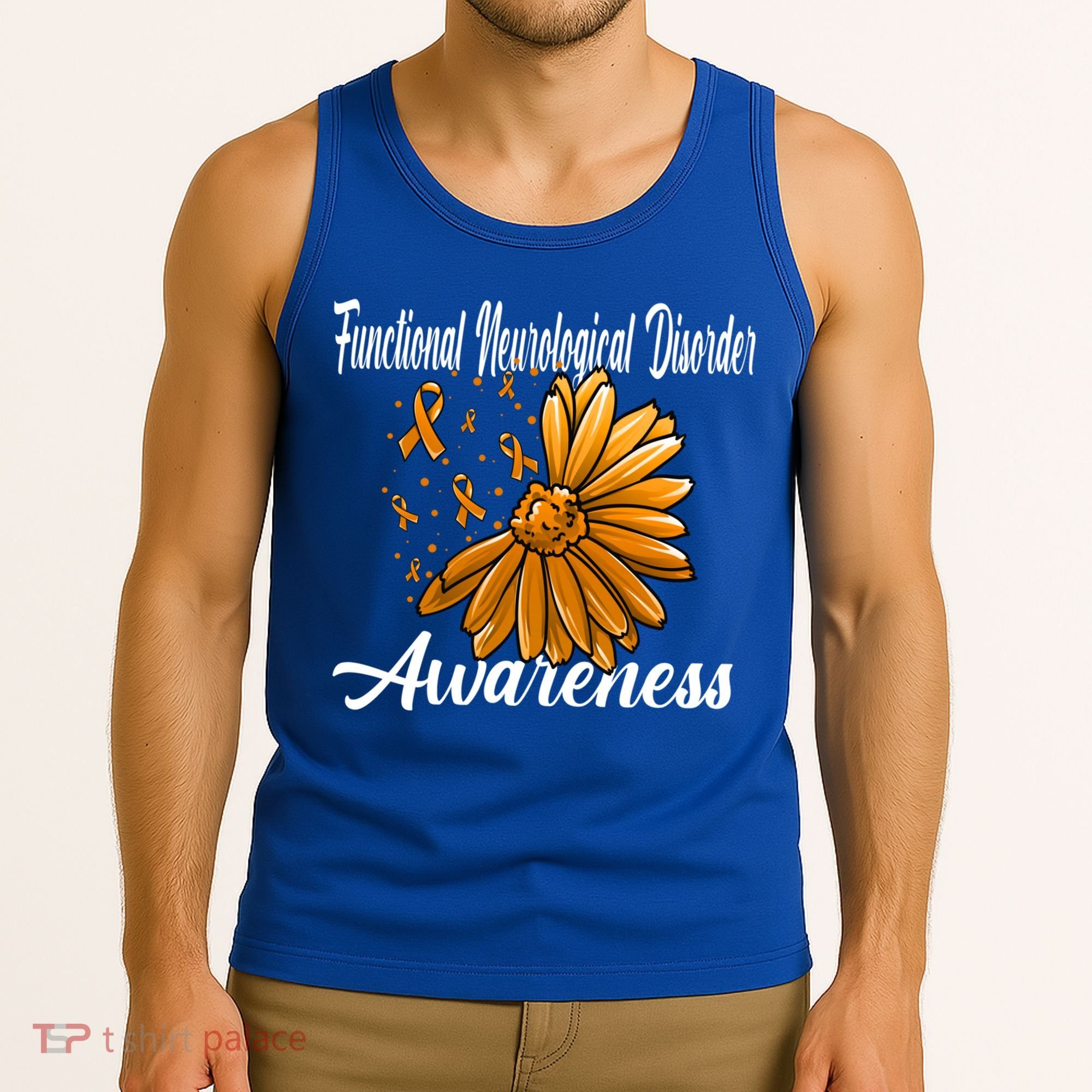 Functional Neurological Disorder Awareness Fnd Related Orang Gift Tank Top