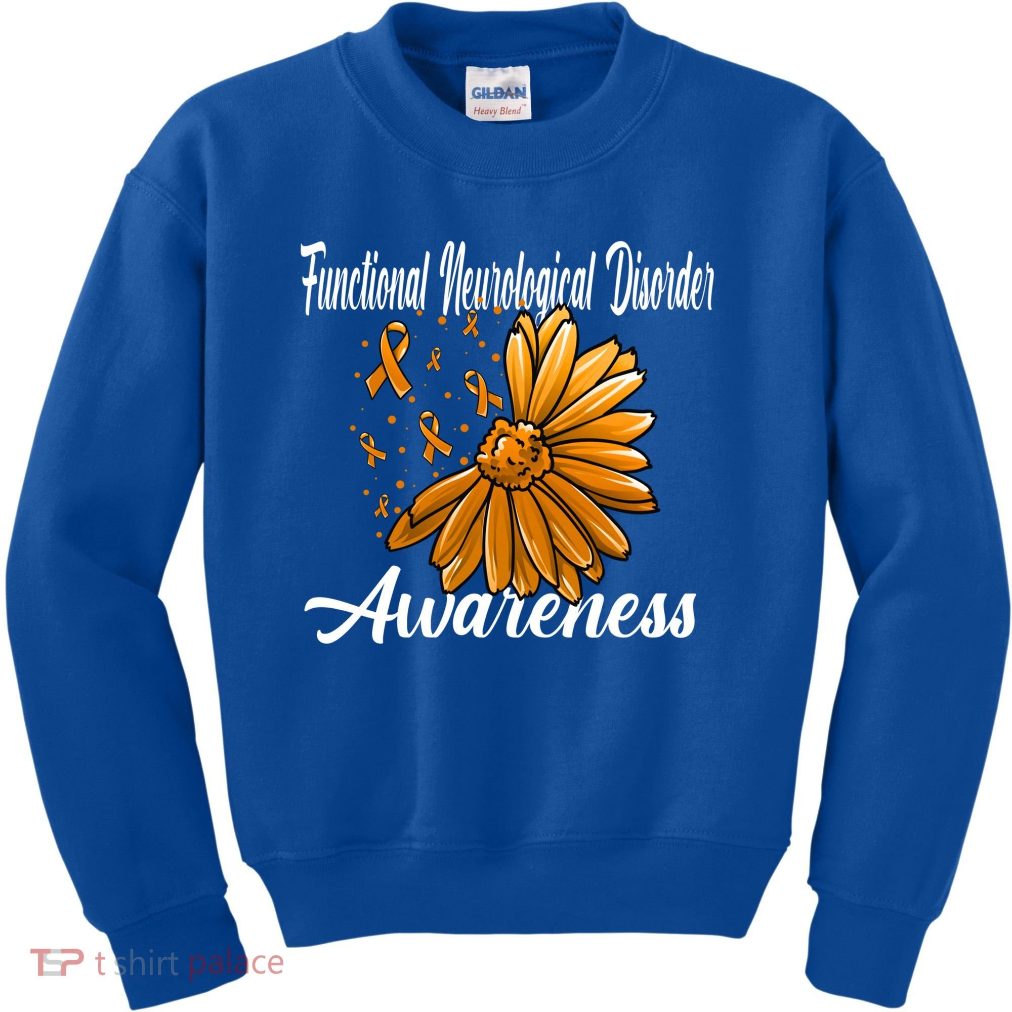 Functional Neurological Disorder Awareness Fnd Related Orang Gift Kids Sweatshirt