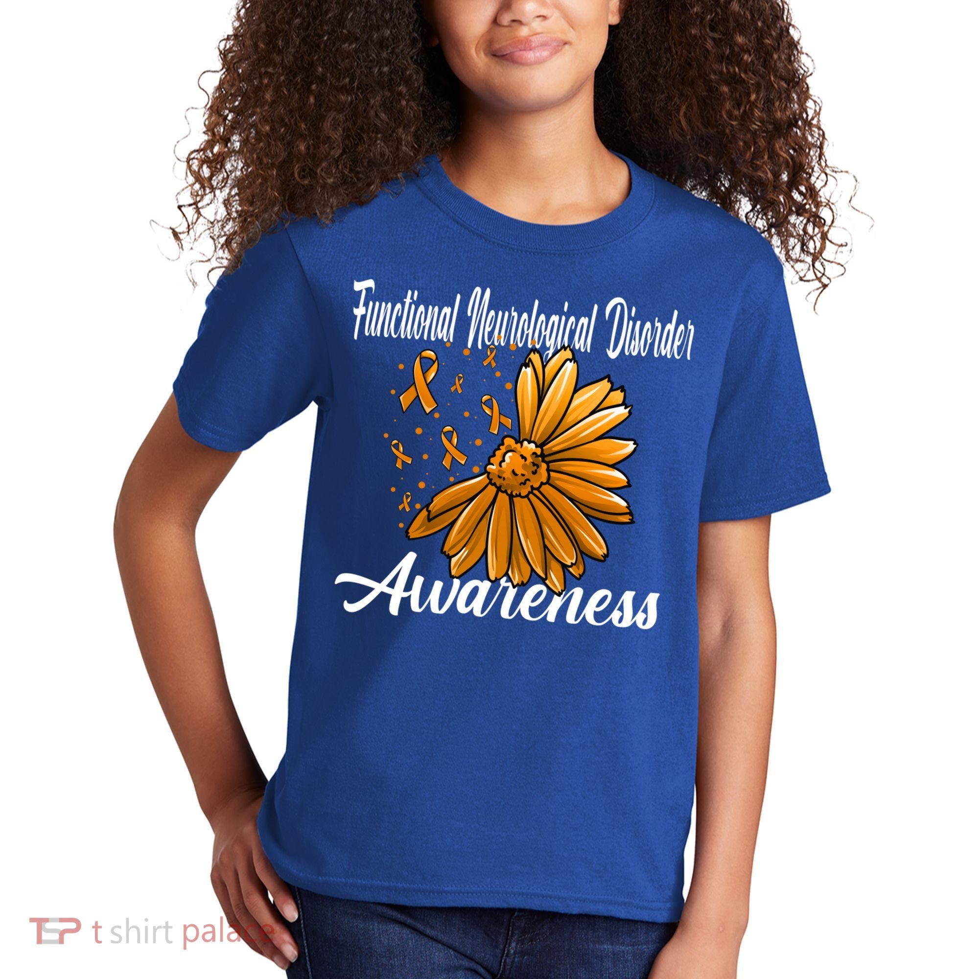 Functional Neurological Disorder Awareness Fnd Related Orang Gift Kids T-Shirt