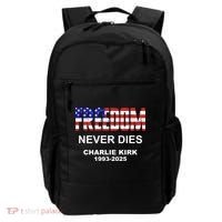 Freedom Never Dies Charlie Kirk Backpack thumb 0
