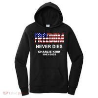 Freedom Never Dies Charlie Kirk Women's Hoodie thumb 0