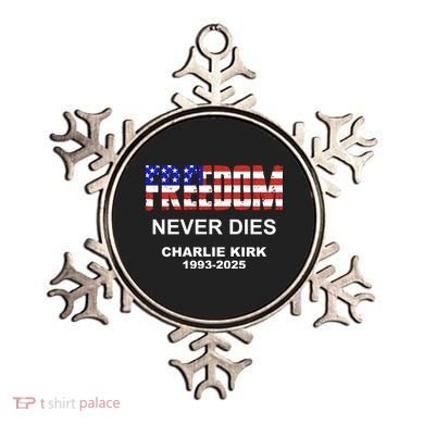Freedom Never Dies Charlie Kirk Ornament