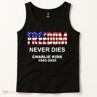 Freedom Never Dies Charlie Kirk Tank Top thumb 2