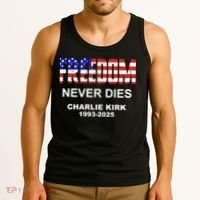 Freedom Never Dies Charlie Kirk Tank Top thumb 3