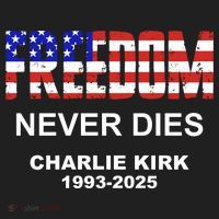 Freedom Never Dies Charlie Kirk Golf Towel thumb 3