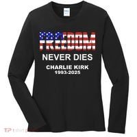 Freedom Never Dies Charlie Kirk Women's Long Sleeve Shirt thumb 0