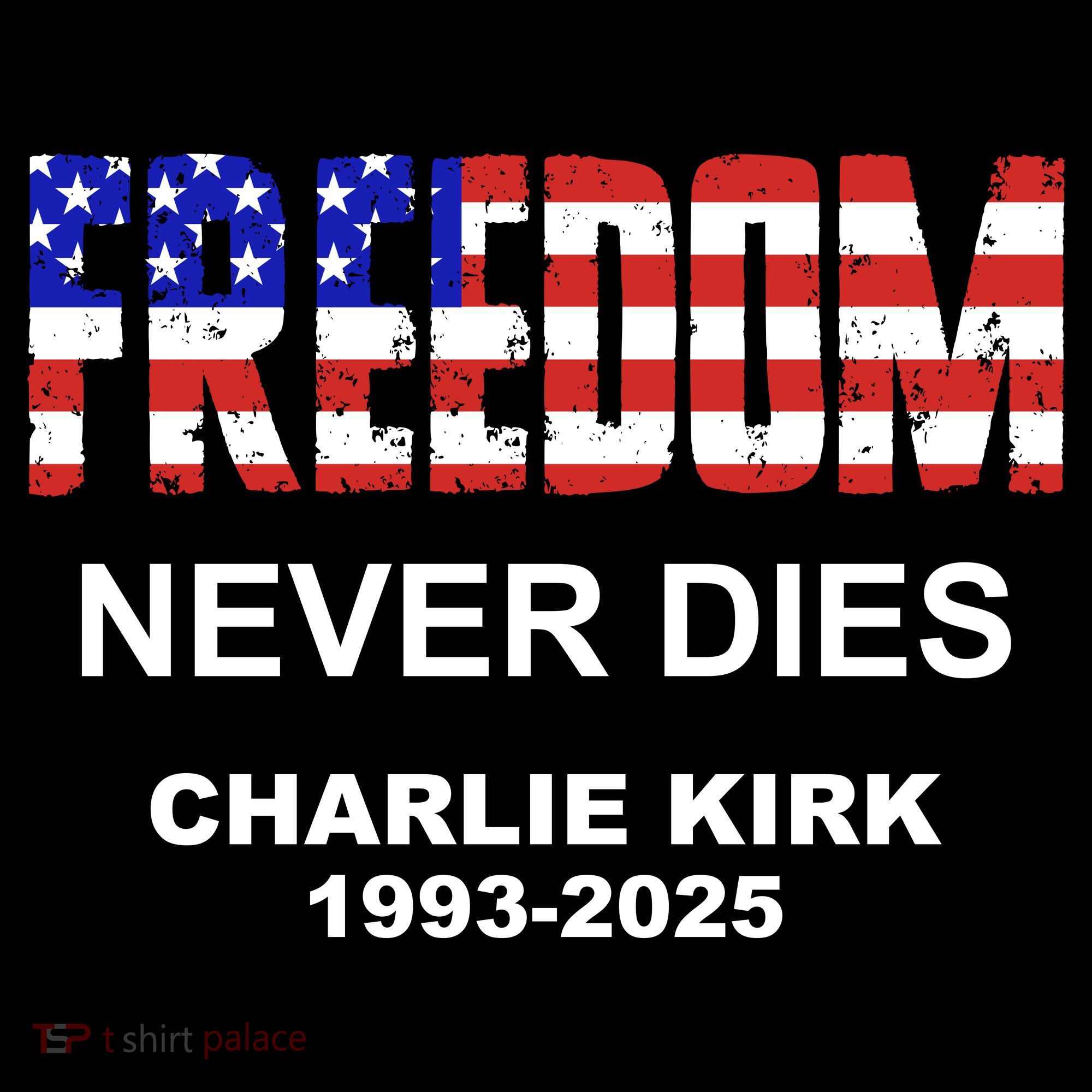 Freedom Never Dies Charlie Kirk Kids Sweatshirt