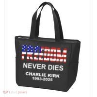 Freedom Never Dies Charlie Kirk Tote Bag thumb 3