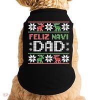 Feliz Navi Dad Navidad Funny Christmas Ugly Father Funny Gift Doggie Tank thumb 0