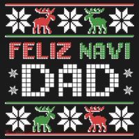Feliz Navi Dad Navidad Funny Christmas Ugly Father Funny Gift USA-Made Doggie Bandana thumb 2
