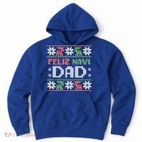 Feliz Navi Dad Navidad Funny Christmas Ugly Father Funny Gift Hoodie thumb 0