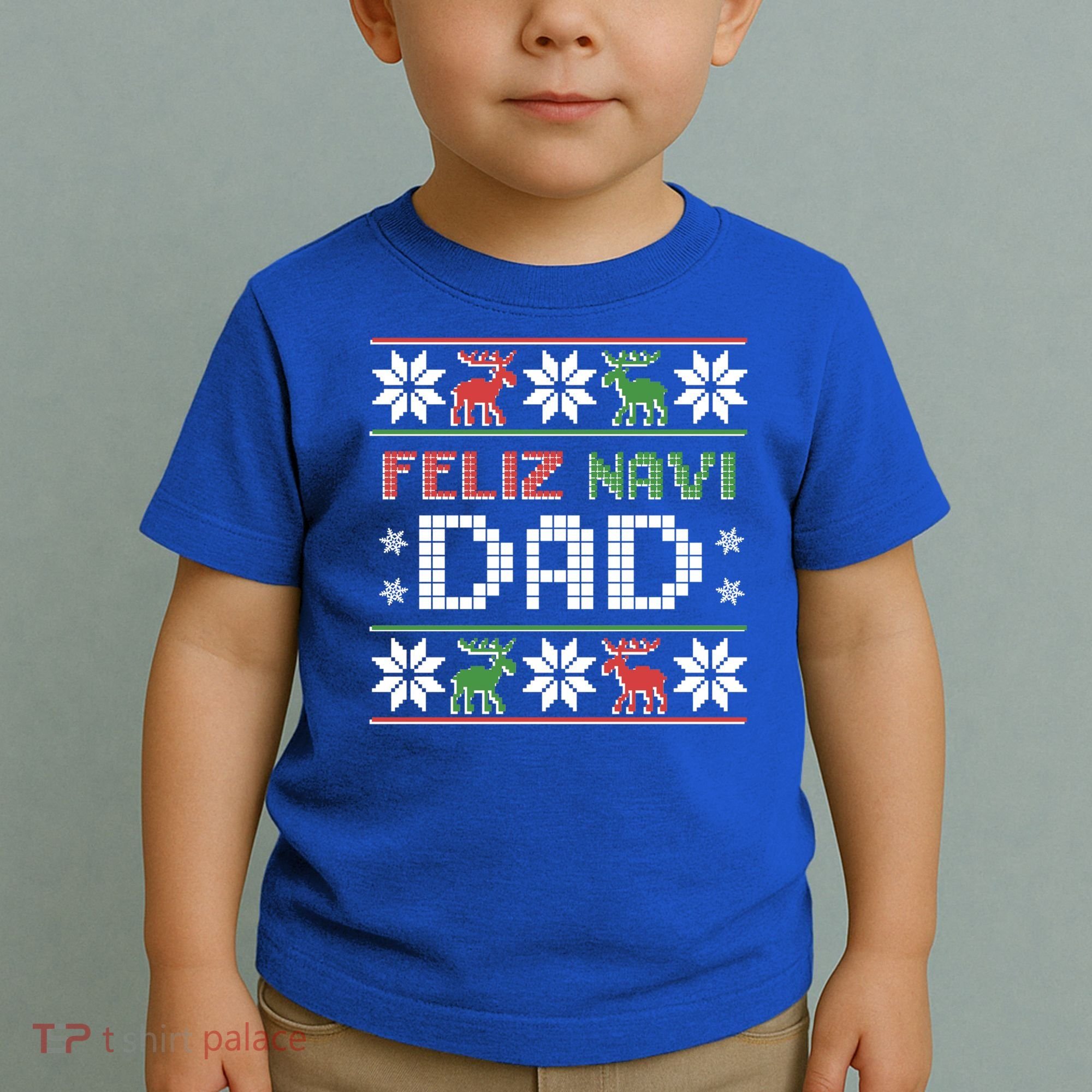 Feliz Navi Dad Navidad Funny Christmas Ugly Father Funny Gift Toddler T-Shirt