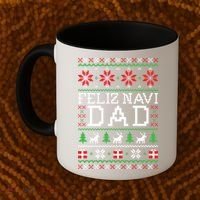 Feliz Navi Dad Ugly Christmas Gift Coffee Mug thumb 2