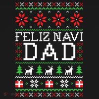 Feliz Navi Dad Ugly Christmas Gift Women's Hoodie thumb 2