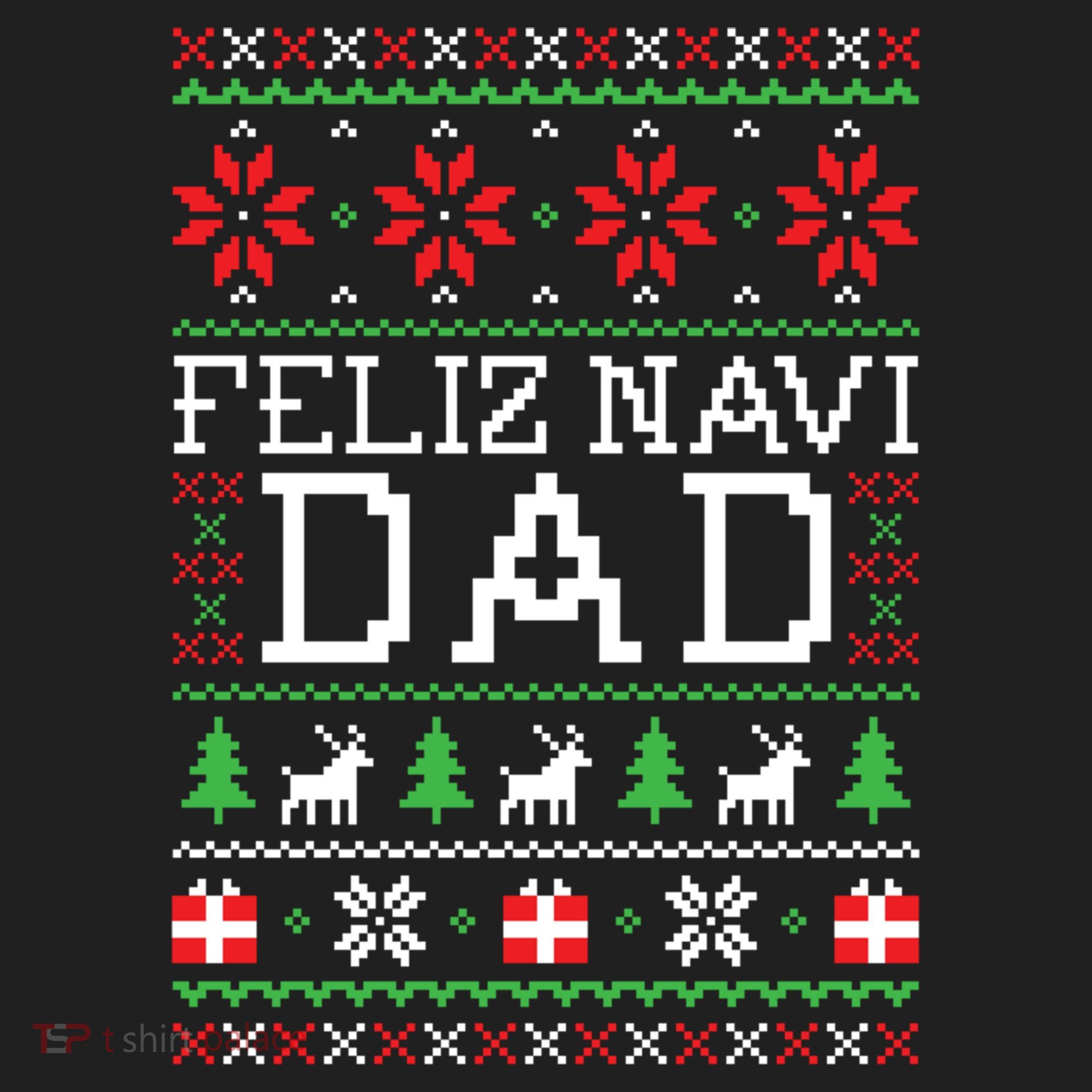Feliz Navi Dad Ugly Christmas Gift Golf Towel