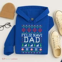 Feliz Navi Dad Ugly Christmas Gift Hoodie thumb 4