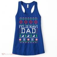 Feliz Navi Dad Ugly Christmas Gift Women's Tank Top thumb 0