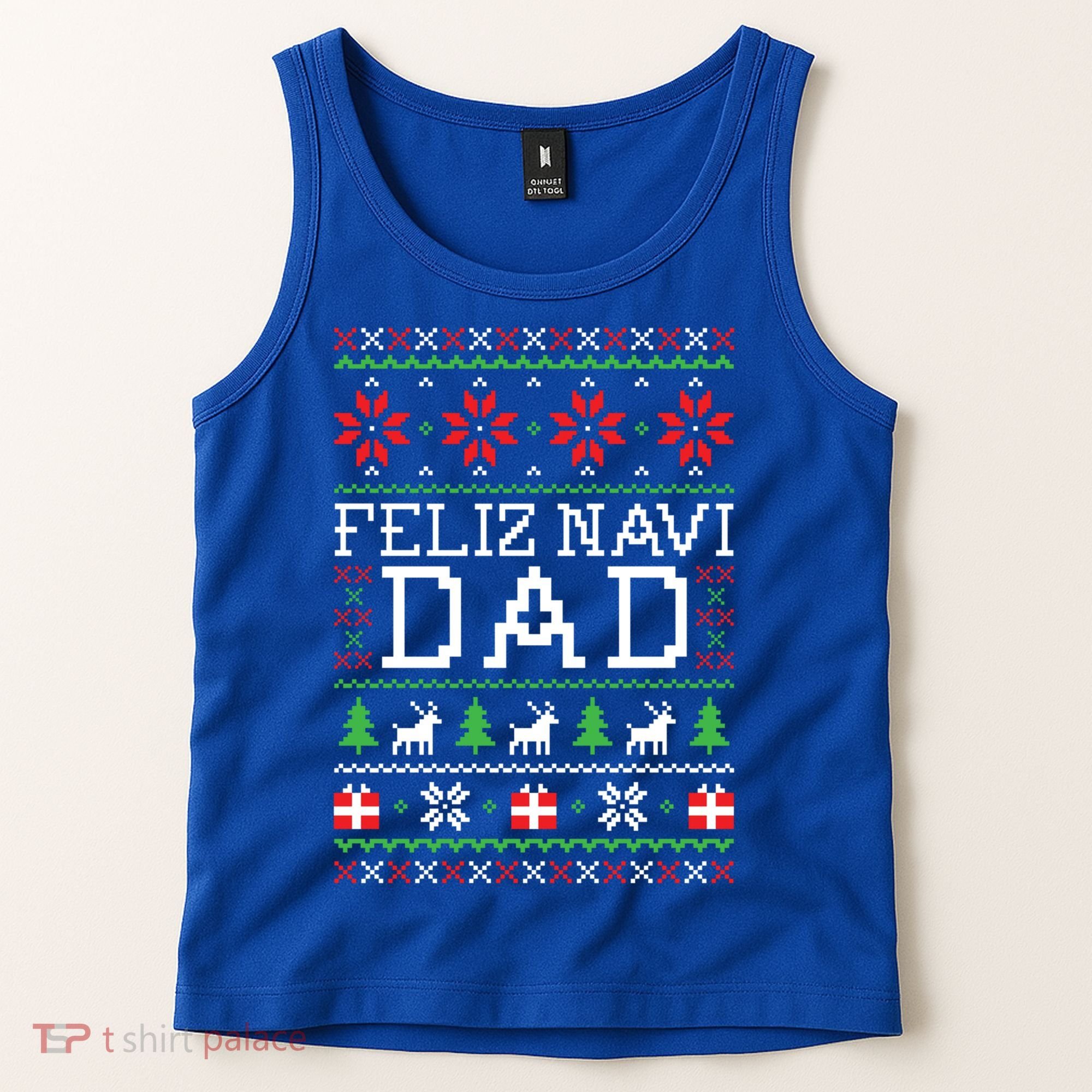 Feliz Navi Dad Ugly Christmas Gift Tank Top
