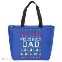 Feliz Navi Dad Ugly Christmas Gift Tote Bag thumb 0