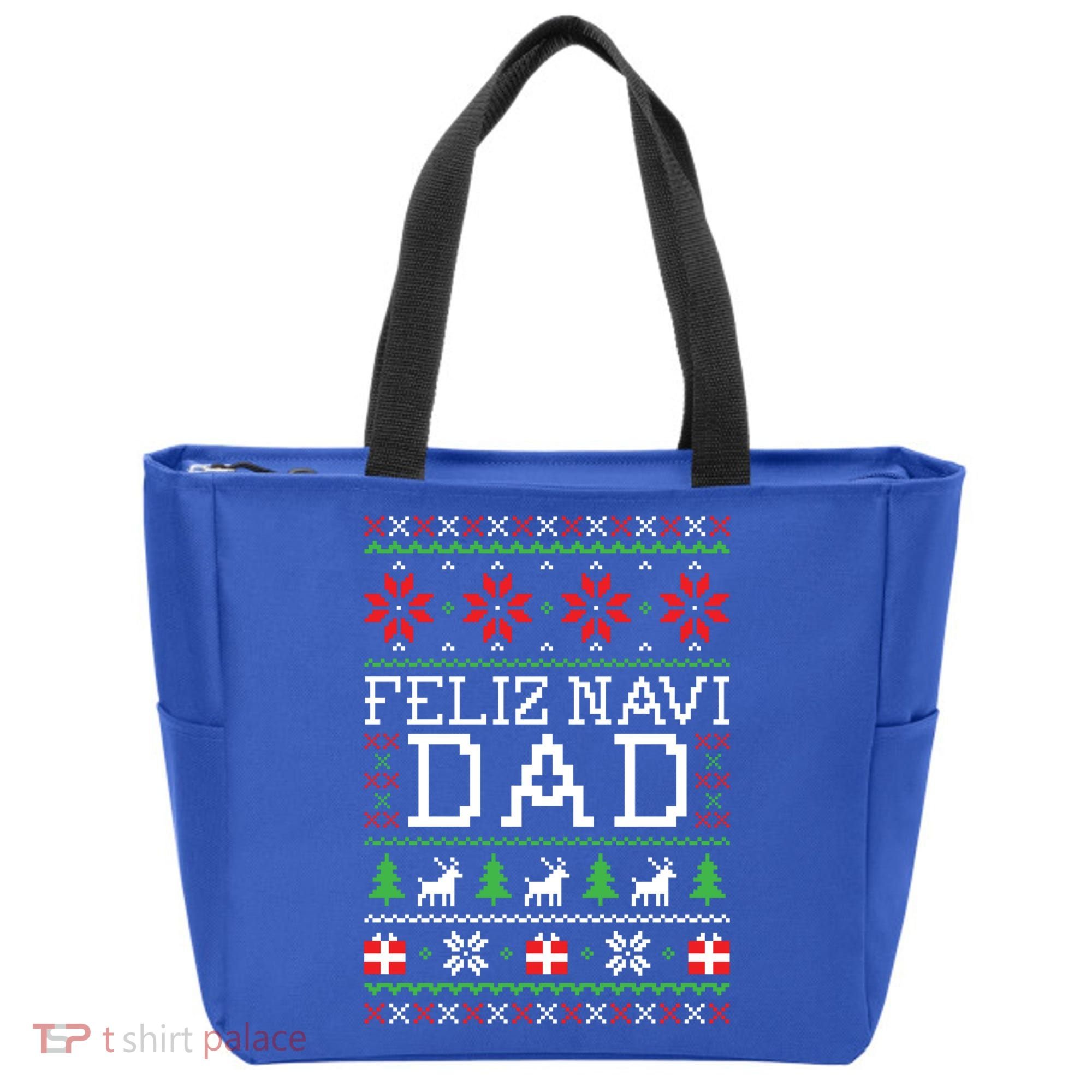 Feliz Navi Dad Ugly Christmas Gift Tote Bag