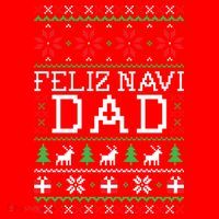 Feliz Navi Dad Ugly Christmas Gift Santa Hat thumb 1