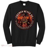 FIREMAN NEVER DIE QUOTES ILLUSTRATION Sweatshirt thumb 0
