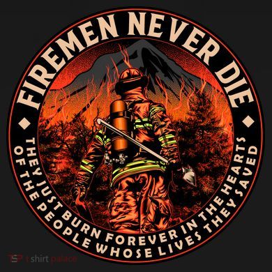 FIREMAN NEVER DIE QUOTES ILLUSTRATION Pajama Set