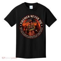 FIREMAN NEVER DIE QUOTES ILLUSTRATION Kids T-Shirt thumb 0