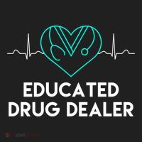 Funny Nurse Educated Drug Dealer Nurses Week Gift Cool Gift Beanie thumb 2