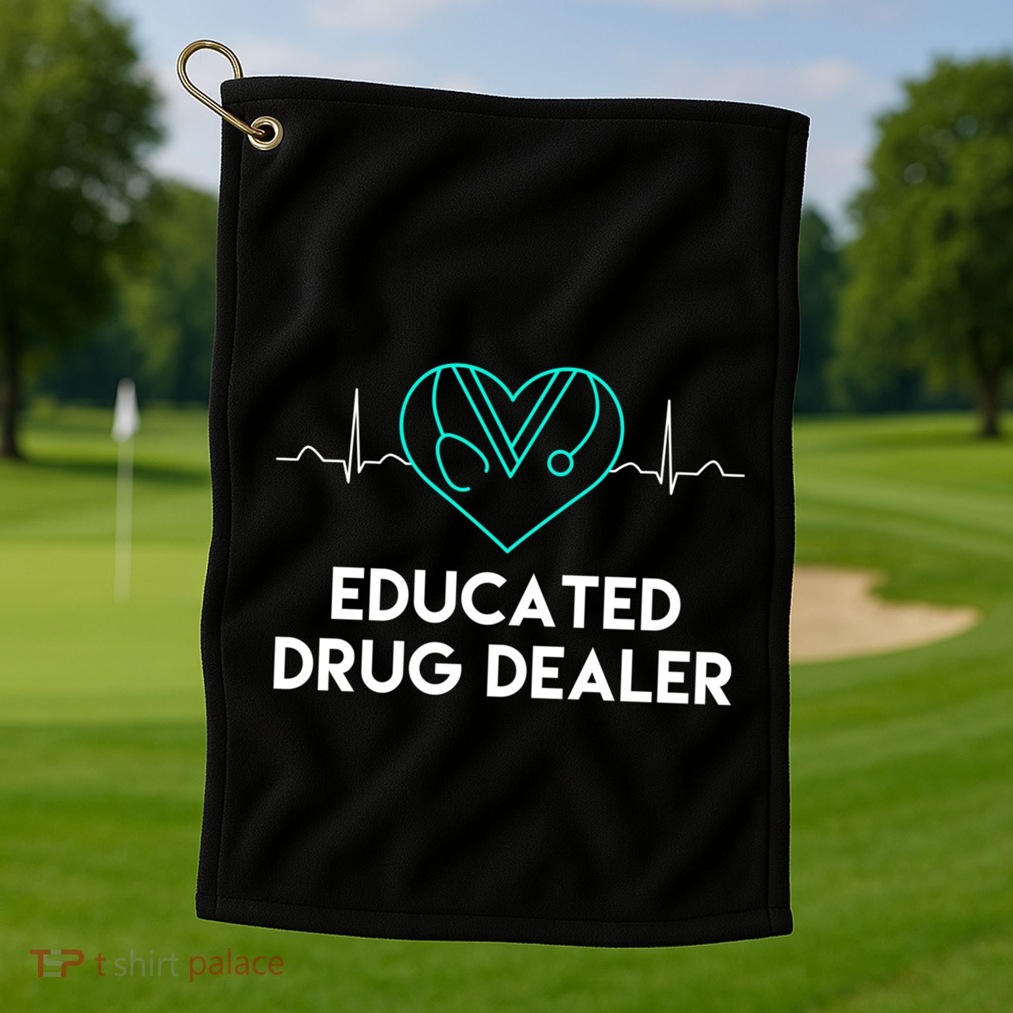 Funny Nurse Educated Drug Dealer Nurses Week Gift Cool Gift Golf Towel