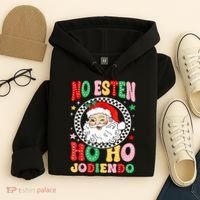 Funny No Esten Ho Ho Jodiendo Hoodie thumb 4