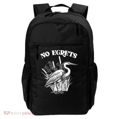 Funny No Egrets No Regrets Bird Pun Backpack