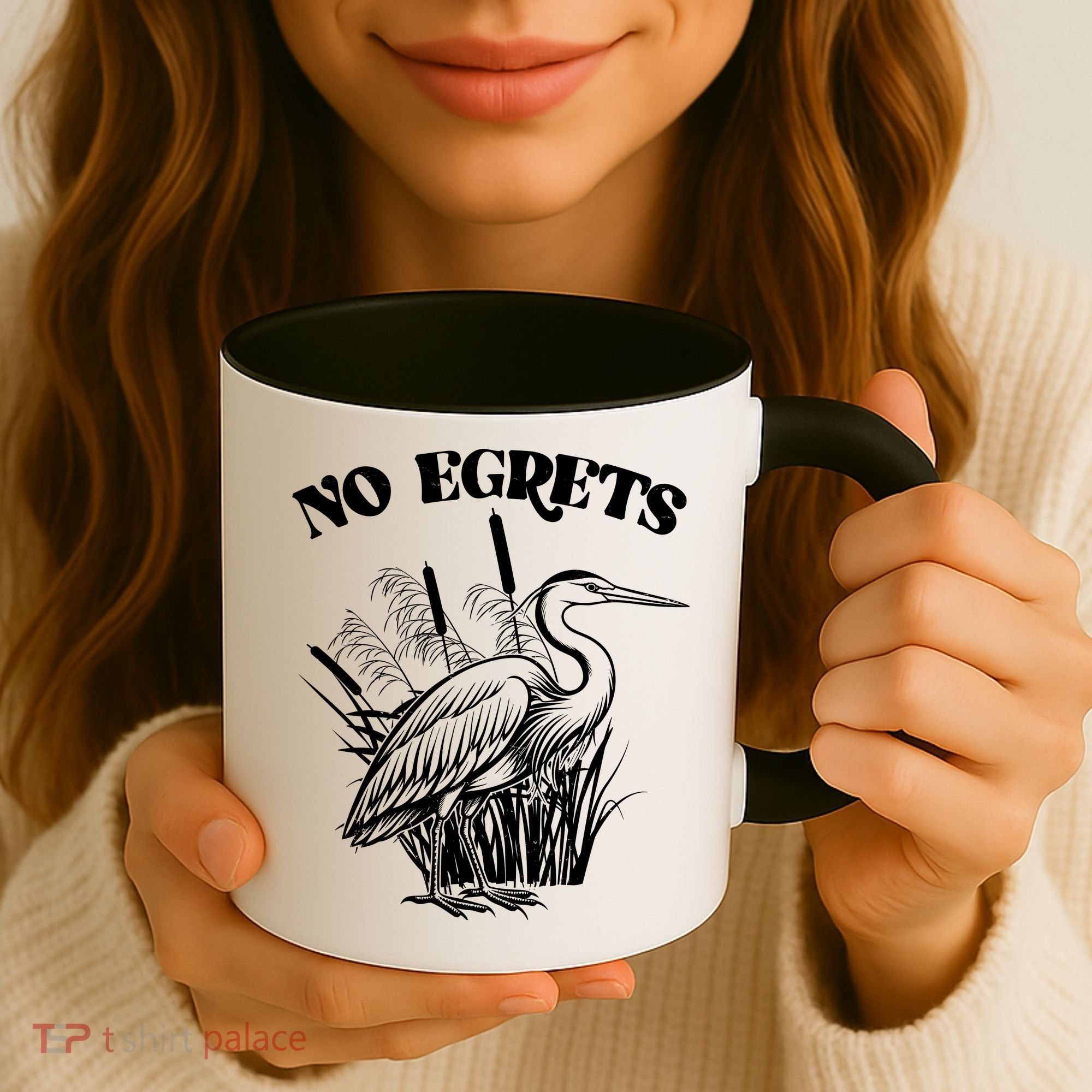 Funny No Egrets No Regrets Bird Pun Coffee Mug